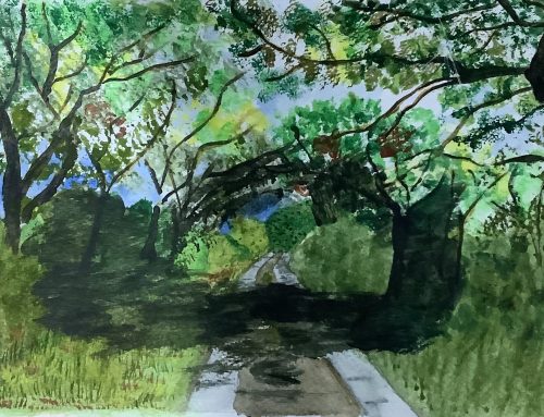 Frances – Country Lane, A Watercolour Painting