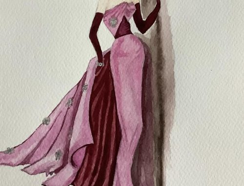 Frances, 1940’s Style Fashion Art – A Watercolour Painting